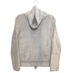 Fat Face Womens Gray Soft Top‎ Cozy size 6 Loungewear Warm Silver Fleece Fall